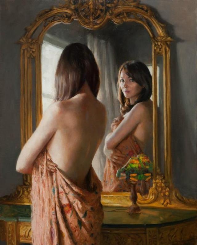 浅谈油画艺术与生活的关系,世界人体油画里如花似玉的美女欣赏