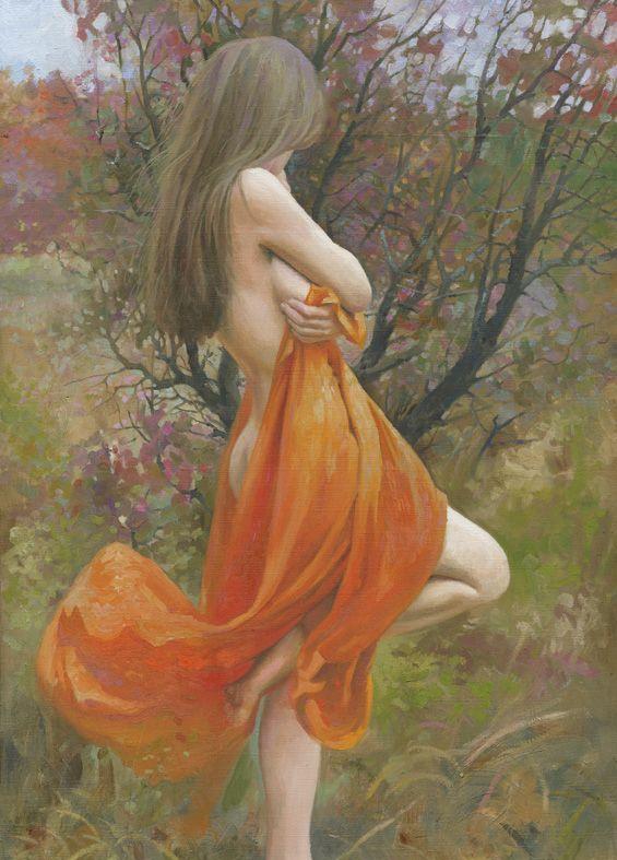 对中国油画艺术的探索启示,世界名画欣赏,人体油画里的知性美!